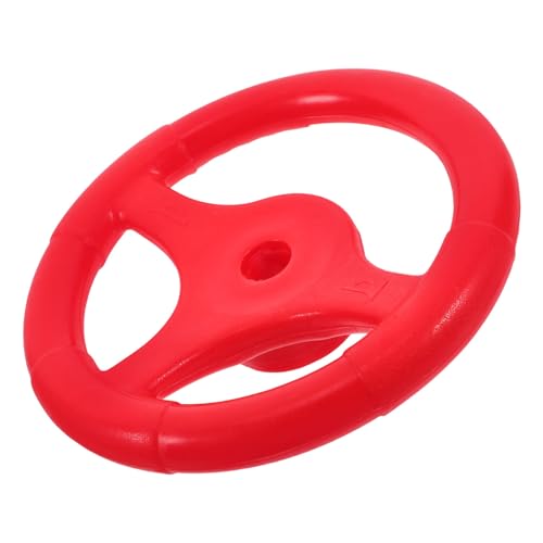 JOINPAYA Jouet de Volant pour Enfants Jouets de Salle de Spectacle en Plein Remplacement de Roue en Plastique Volant pour Aire de Jeux Extérieure dans La Cour Et dans La Jungle Rouge