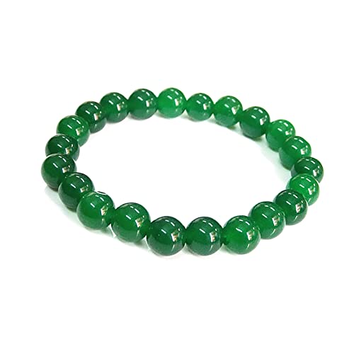 Bijoux porte-bonheur en bracelet de jade verte naturelle, cadeau idéal elle