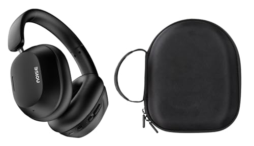 Image of M.G.R.J Hard Shell Headphone Case Cover for Noise Airwave Max 5 Wireless Over-Ear Headphones || Noise Two Wireless On-Ear Headphones (Black)