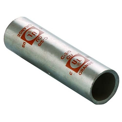 Image of Morris 94512 Long Barrel Splice Copper Compression Connector Type Number-6 Wire Range, 2-Pack