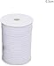 Produktbild HONGY Elastisch Band Gewebt Nähen Kleidungsstück Taille Eng Flach Latex Dehnbar Unsichtbare Tragbar Verstellbar Craft Hose Schneiderei Waschbar (0.3cmWhite) - Weiß, 0.5cm