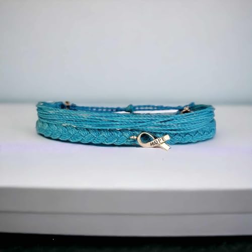 Ovarian Cancer Awareness Bracelets, In Support of Loved Ones Battling Cancer, Fund Raising, Friendship Bracelets, Gift for her, Gift for him, Fits All, fund raising for a cause.2