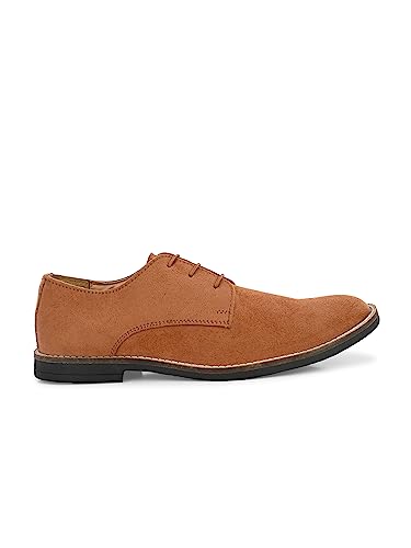 Image of HiREL'S Premium Suede Derby Smart Casual Shoes for Men | Office Soft Cushioned Corporate Casuals