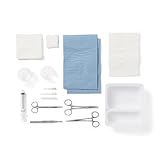 Laceration Tray with Serrated Forceps, Sterile,1,Each,DYNJ03159H