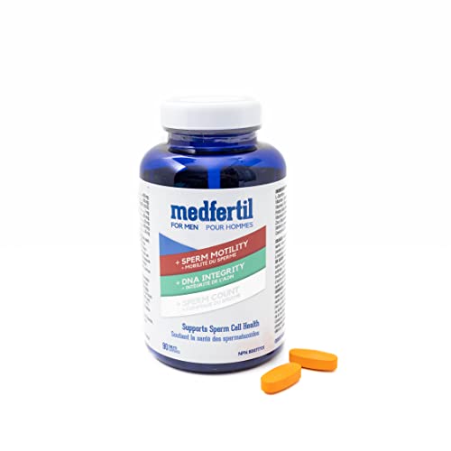 Medfertil For Men Dietary Supplement (90 Ct) With L-Carnitine, Vitamin C, E, B12, Folate, Zinc, Selenium, And Co-Q10 / Once A Day Tablet/ 3 Month Supply/ Elan Healthcare #TOP5