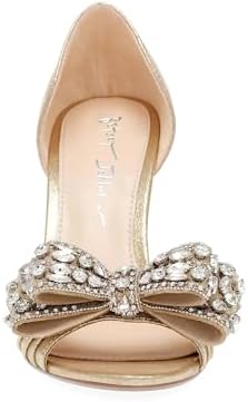 Betsey Johnson Women's Landn Pump, Gold, 7 | Image 5