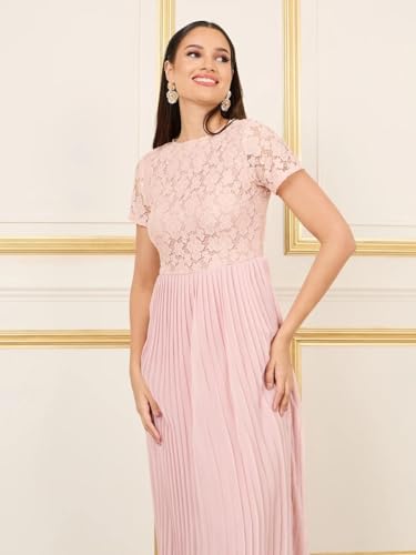 Image of Styli Women's Polyester A-Line Maxi Casual Dress (7006884728 Pink