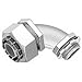 Bridgeport 479-LTI2 90 Degree Liquidtight Connector 4 Inch Die-Cast Zinc Zinc Electro-Plate