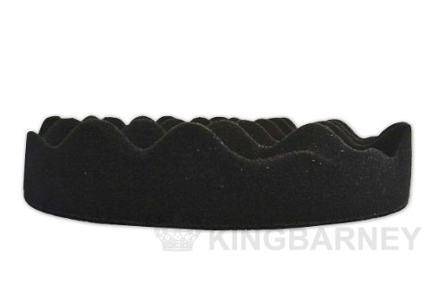 Set 6 Spugne Per Lucidatura Professionali XL - Struttura A Nido D'Ape, 180mm, Soft/Medium, Con Velcro, Per Lucidatrice Eccentrica