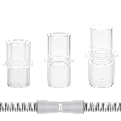 Image of 3-Pack CPAP BiPAP Tubing Hose Adapter /Hose Connectors - 15mm and 22mm Tubing Diameters Connector