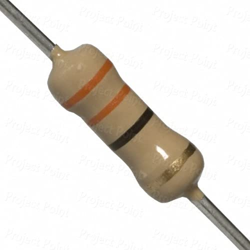 Image of BRANDED Carbon Film Resistor 1 /4 watt 4 Band Tolerance 5% - Total 100pcs Value (33 Ohms)
