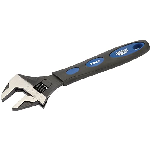 Image of Draper 24896 Expert Adjustable Crescent Type Wrench with Soft Grip, 250mm, Blue