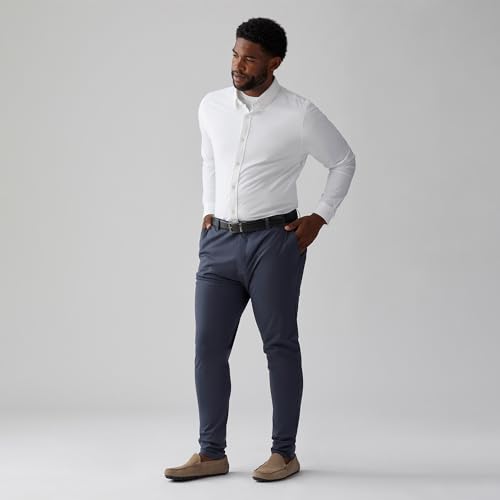 Rhone Commuter Skinny Men's Pants, Ultra Slim-Fit Mens Dress Pants, All-Day Comfort, Stretch Fabric, Work Pants for Men, Slim-Straight Leg Mens Slacks, Wrinkle Resistant Iron W30-33L2