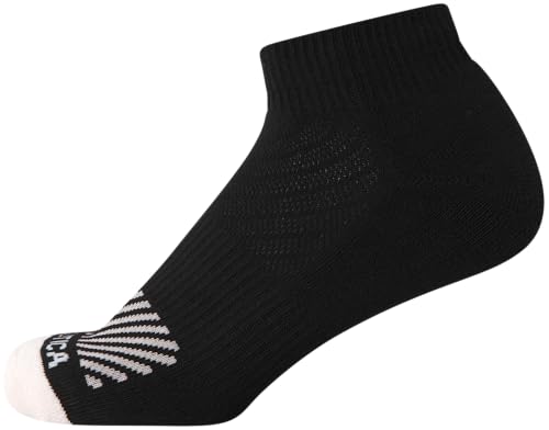 Image of Nautica Womens Quarter Socks Moisture Wicking Cushioned Socks, 12 Pack | Stretch Performance Dri-Motion Fabric, Cushioned with Arch Support, Breathable Mesh Panels, Quarter Cut, Shoe Size 4-10