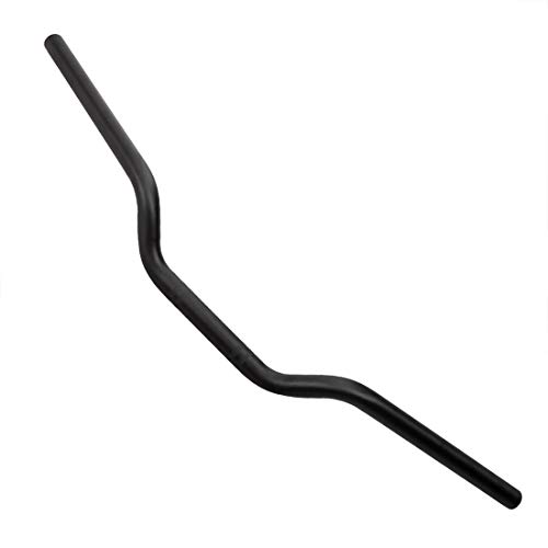 Guidon de Moto 7/8 ', Guidon de Moto Rétro de 22 mm (Noir)