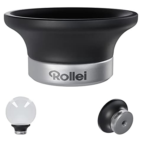 Rollei Lensball Mount, Lensball Stand for all standard lens balls with suction cup mount and 1/4 inch thread for mounting on a photo tripod. Prevents the lens ball from rolling away Cover