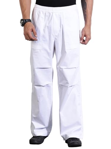 Image of Thomas Scott Men's | Solid | Light Weight | Breathable Fabric | 6 Pockets | Mid Rise | Loose Fit | 100% Cotton | Elasticated | Chino Trouser | Pants