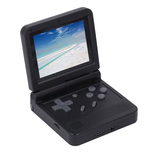 Consola de Juegos Portátil V90, Diseño Plegable, Pantalla IPS de 3 Pulgadas, Admite 15 Emuladores, Dispositivo de Juegos Portátil de hasta 512 GB, para Navidad, Cumpleaños, (64G)