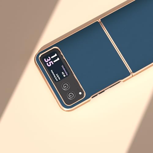 Étui fin en cuir véritable compatible avec Moto Razr 40 rigide - 6