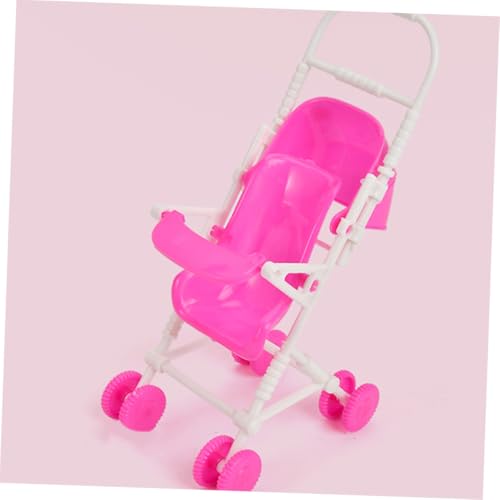 Gogogmee 2 Stück Simulierter Puppenwagen Kleiner Kinderwagen aus Kompakt Sicher Langlebig für Puppenhaus Dekoration und Fantasievolles Rollenspiel von Kindern – Bild 7