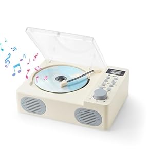 レトロ調CDプレーヤー 水色 USB Bluetooth AUX 楽天市場】CDプレーヤー 卓上置き式 レトロ レコード レコード