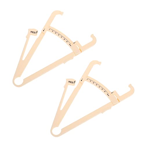 BEBEMOKO 2 Piezas para Medición de Pliegues Cutáneos Dispositivo de Medición Corporal para Hombres y Mujeres