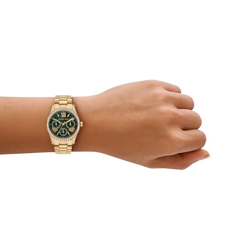 Michael Kors Women's Lexington Lux Multifunction Gold-Tone Stainless Steel Bracelet Watch (Model: MK4924) by Michael Kors - Image 2