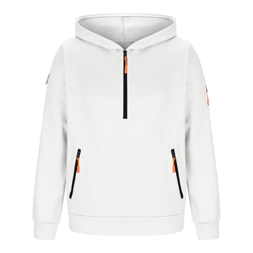 Hoodies For Men Oversized Long Sleeve Tactical Sweatshirts Big And Tall Quarter Zip Up Fleece Sweatshirt With Pockets3