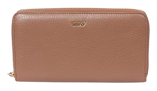 ABRO Leather Dalia compagnon en cuir camel haut de gamme et finitions luxe