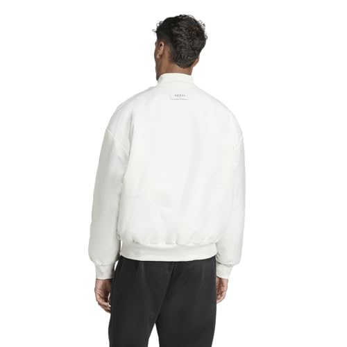 adidas Men's Stadium 3-Stripes Waxed Woven Bomber2