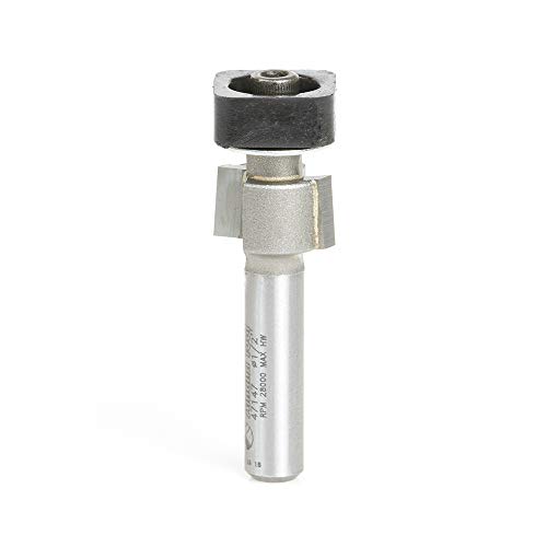 Image of Amana Tool - 47147 Carbide Tipped Laminate Trimmer with Euro Square Bearing 1 /2 Dia x 19 /6