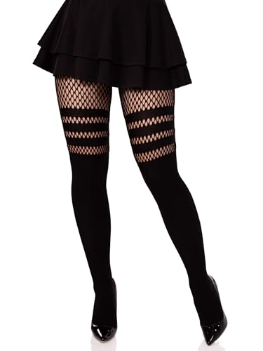 Image of Leg Avenue Women's Dark Alternative Fishnet Tights