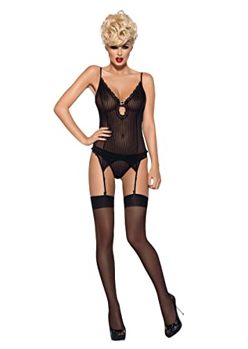 Obsessive Damen Obsessive Bas Collant Unterw sche, Schwarz, L-XL EU