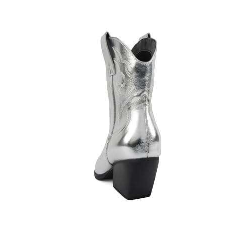 Image of Soda inchBLAZING inch ~ Women Western Bootie Pointe Toe with Low Heel (Wide Fit Available)