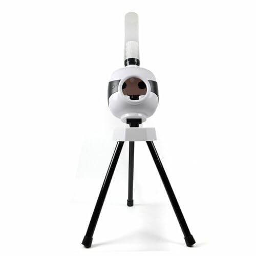 ZAWAYINE Automatic Badminton Serve Machine Pitching Machine Set Badminton Training Launcher Adjustable Angles for Indoors Outdoors Training PVC