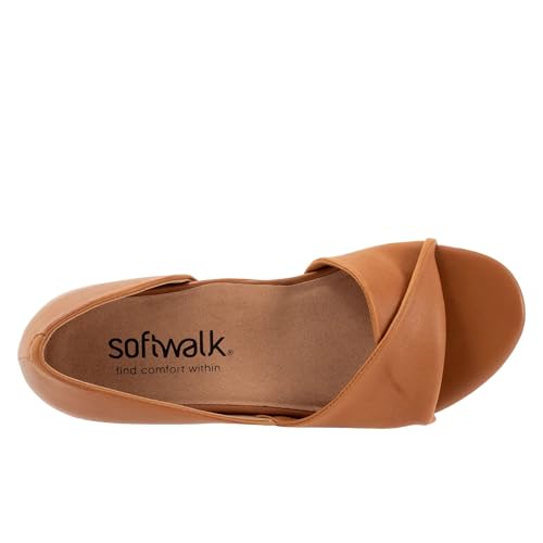 SoftWalk Women's Cypress Sandal, Luggage, 72