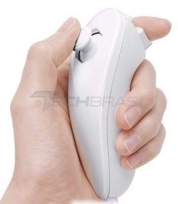 Controle Nunchuck Para Nintendo Wii e Nintendo Wii U Branco