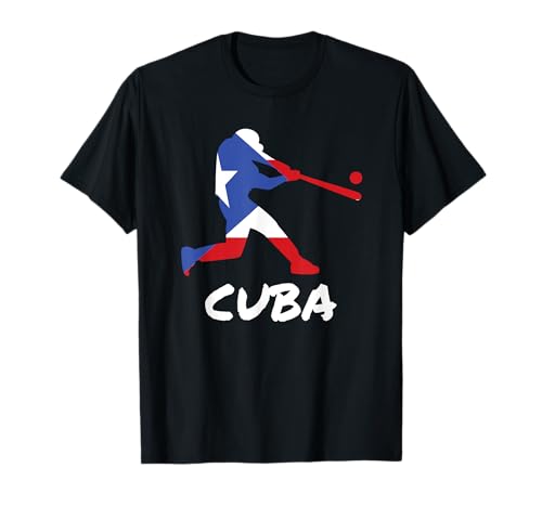 Camiseta de jugador de béisbol con bandera cubana, regalo de la selección nacional de Cuba Camiseta