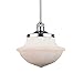 Innovations 201S-PC-G542W One Light Pendant from Oxford School House Collection