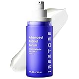 iRestore Retinol Serum for Face - 1% Retinol with Peptides & Hyaluronic Acid - Anti Aging Night Serum for Sensitive Skin - Fragrance Free, Reduces Fine Lines, Wrinkles (Pack of 1)