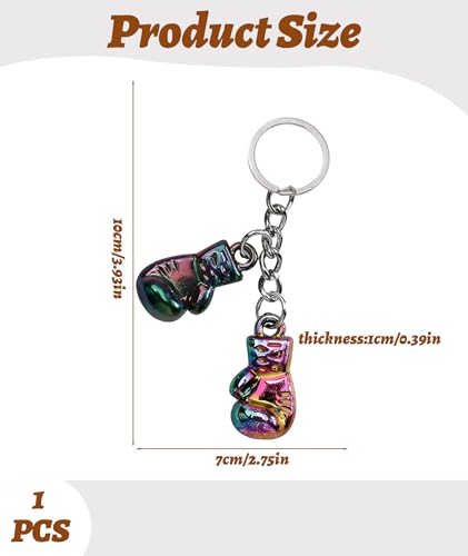 Image of BharatBazaar Boxing Gloves Keyring, Keychain for Fitness Lovers, Birthday Surprise, Gift for Sports Lovers, Gift for Men and Women