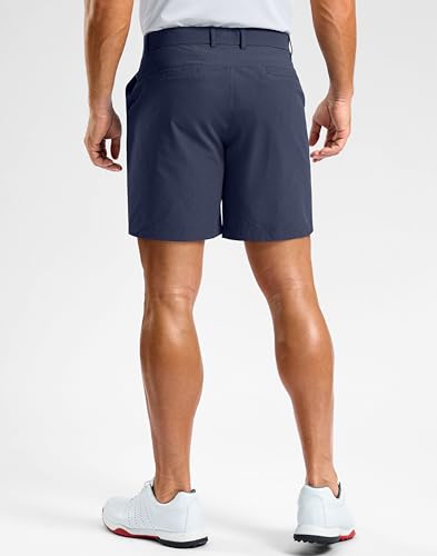 Image of Soothfeel Men's Casual Shorts 5 /7 /9 Inch Golf Dress Shorts for Men Flat Front Work Lightweight Quick Dry with 4 Pockets