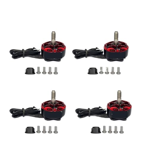 4 �� 2207 1850KV 2550KV 3-6S �u���V���X���[�^�[�AMark FPV ���[�V���O �t���[�X�^�C�� 5in 6in �h���[���ɑΉ�(4Pcs 2207 1850kv)