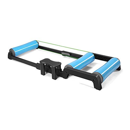 Soporte de rodillo de bicicleta para entrenamiento de ciclismo en interiores, plataforma de ejercicio resistente para entrenamientos en bicicleta, mejora las habilidades de conducción y la resistencia