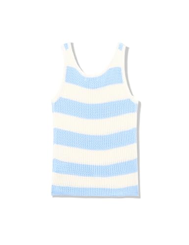 Image of Speechless Girls' Sleeveless Stripe Sweater Knit Top