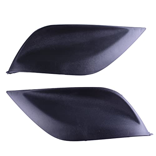 Image of Pair Fog Light Covers Compatible With Nissan Versa 2015-2019 | Insert Grille Bezel RH LH Replaces NI1039133 NI1038133 622566W80A 622576W80B