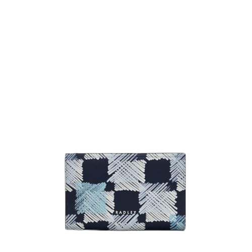 Image of RADLEY London Womens Check Me Out Leather Medium Bifold Purse Wallet in Ink
