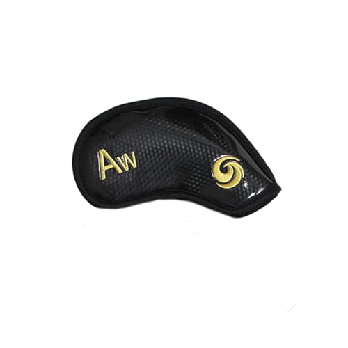 Scott Edward 12pcs Embroidered Leather Golf Iron Head Covers, Letter A