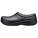 Crocs Unisex-Adult On The Clock Work Clogs | Enclosed Toe | Slip Resistant | All Day Comfort, Black, 10 Women/8 Men