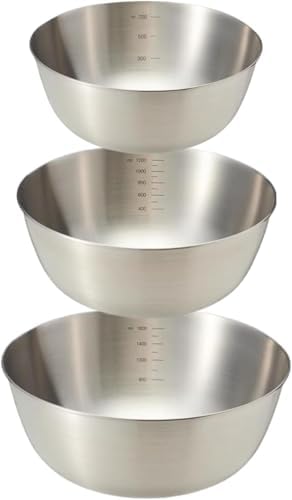 MANHONGYU Stainless Steel Mixing Bowls-3 Packs Small Thicker Stai...